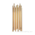 Irregular length metal tube bright gold wall lamp